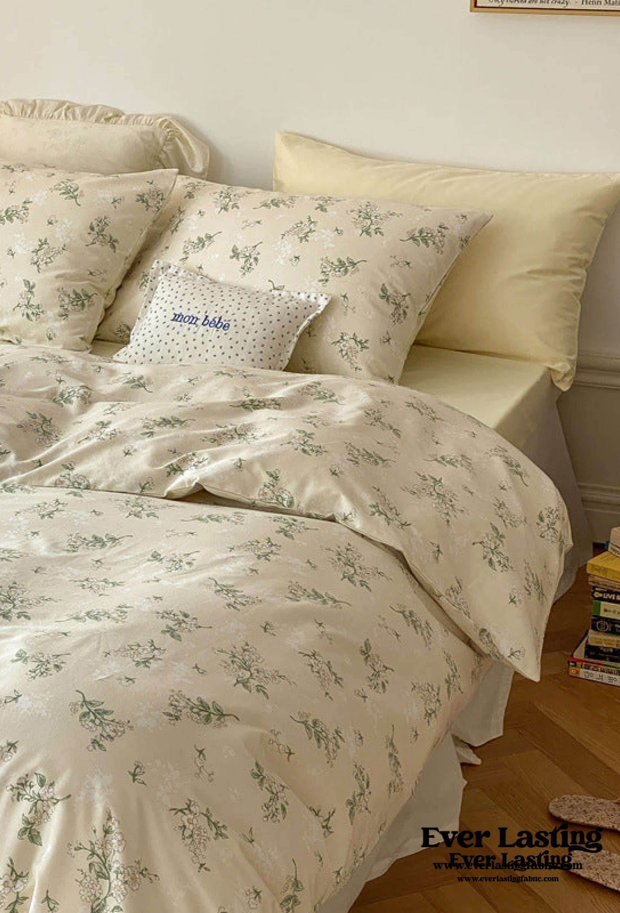 Floral Bedding Set - Yellow