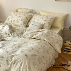 Floral Bedding Set - Yellow