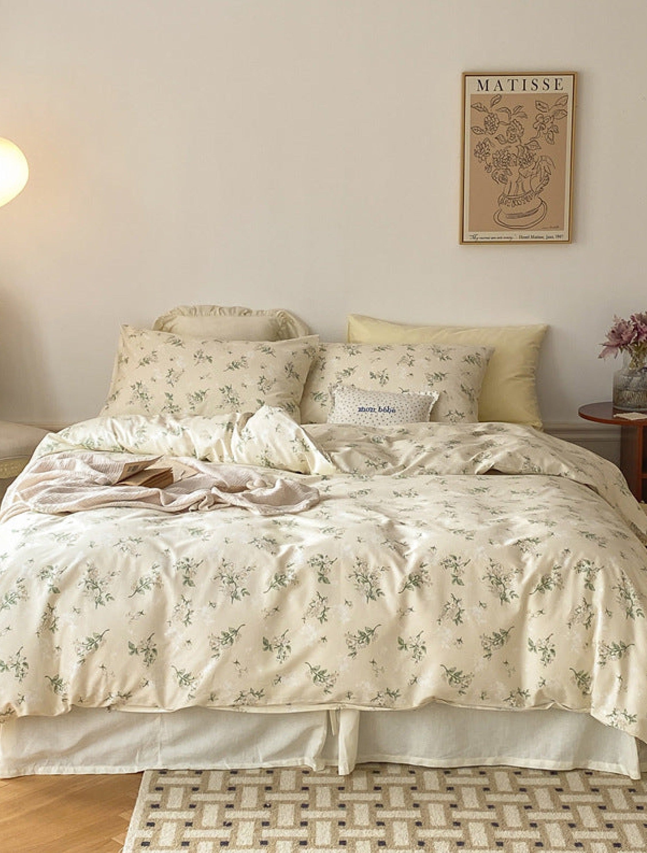 Floral Bedding Set - Yellow