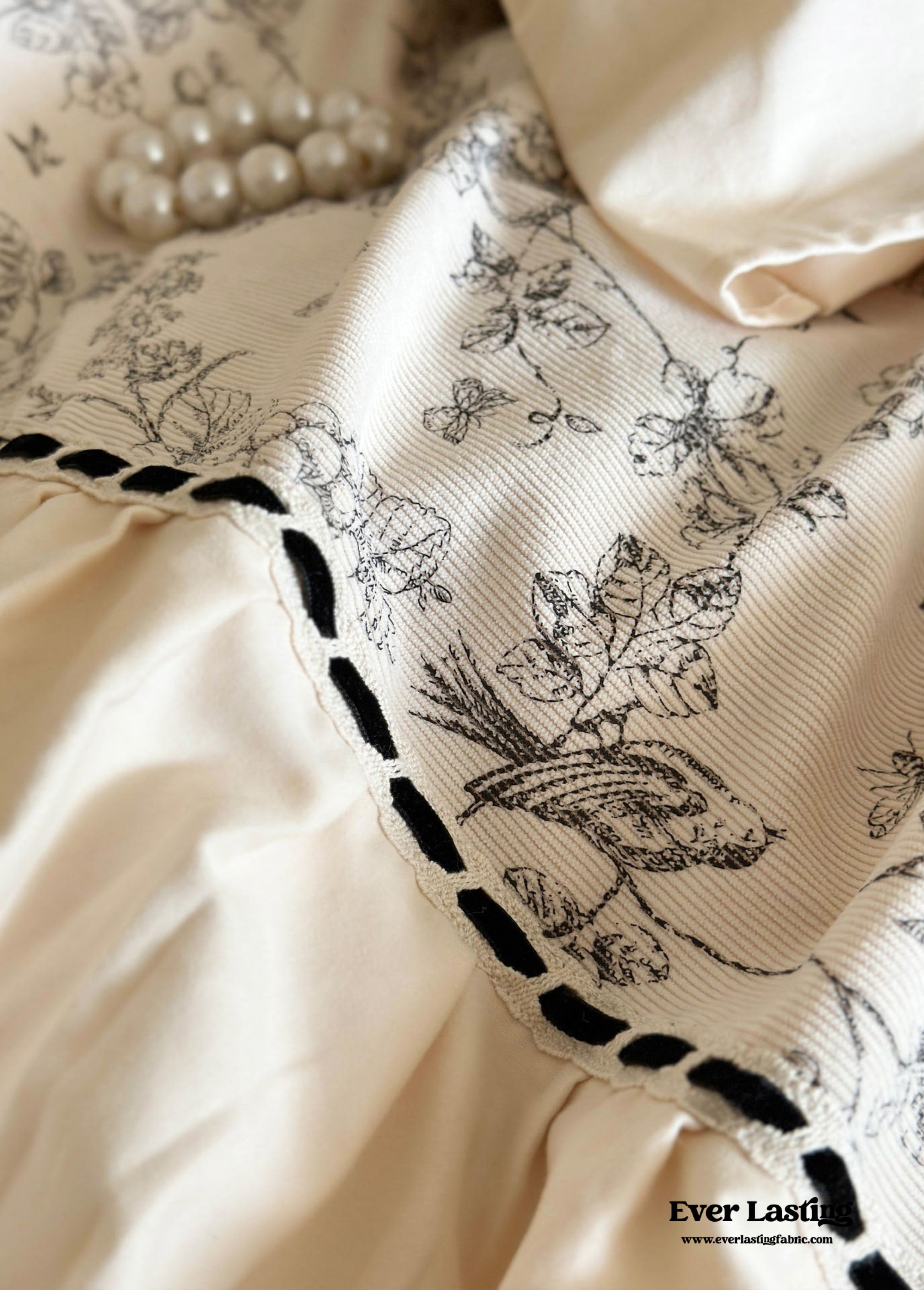 French Black Lace Bedding Bundle