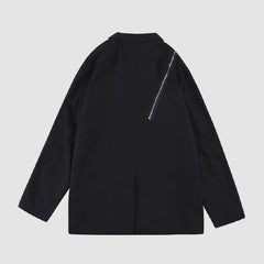 Stylischer Newspaper Patchwork Blazer