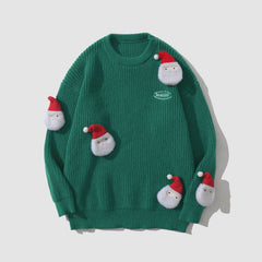 Cute Santa Doll Knit Sweater