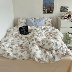 Garden Floral Vintage Bedding Set - Big Rose