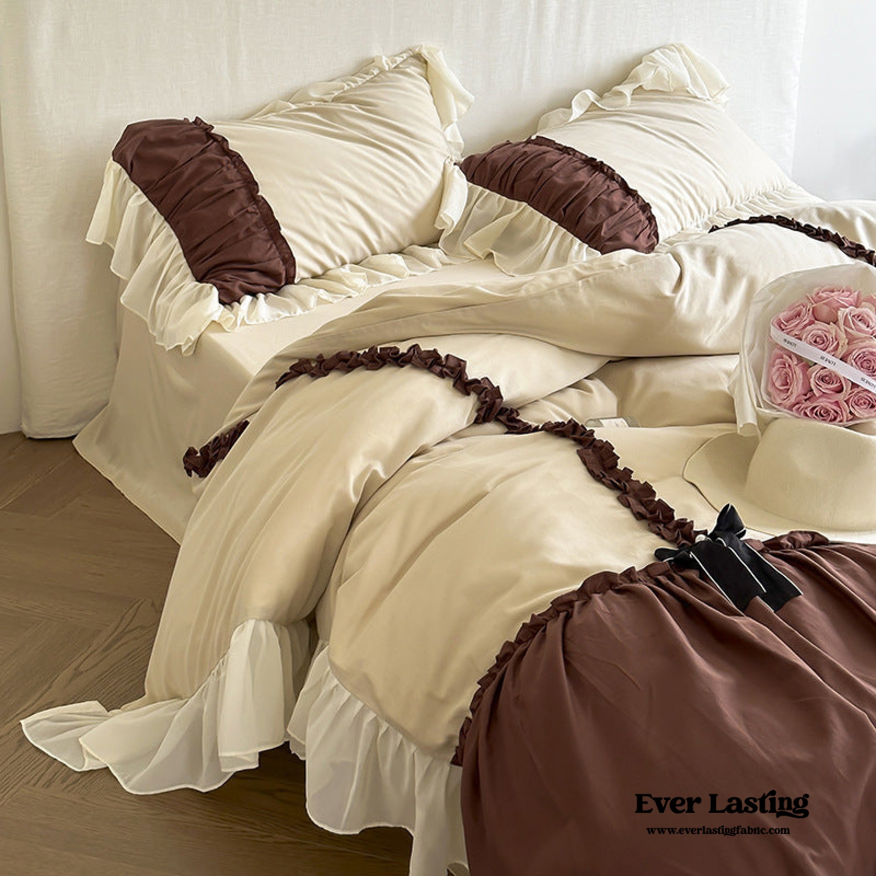 Hot Cocoa Ruffle Bedding Set