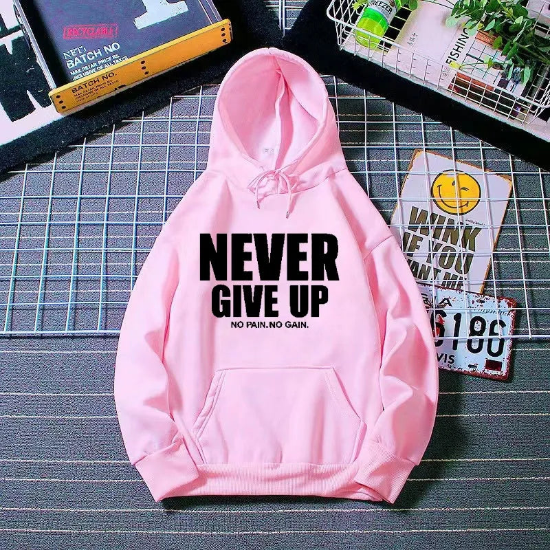 Letter-Printed Hoodie