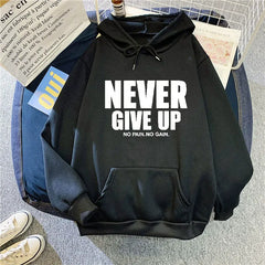 Letter-Printed Hoodie