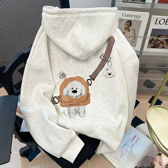 Fleece And Thickened Hoodie