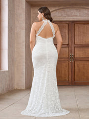 Vestido de noche con escote en V profundo y encaje sin espalda para banquete, vestido de dama de honor para boda 