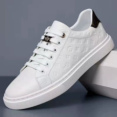 Men's Top Layer Cowhide Mcqueen Platform Casual Shoes