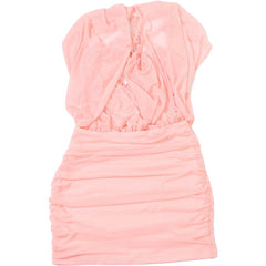 Net-Silk Neck-Wrap Dress