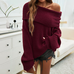 Loose Pullover Long-Sleeved Sweater