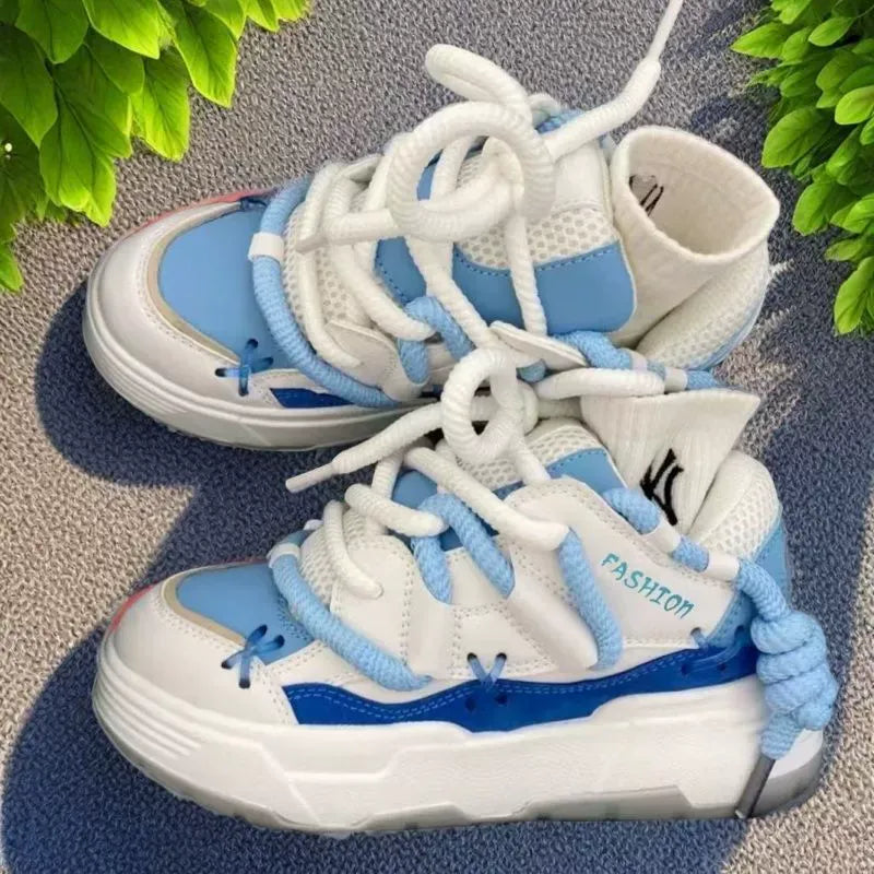Contrast Color Thick Sole Sneakers