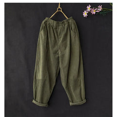 Pantalones harén retro de talla grande 