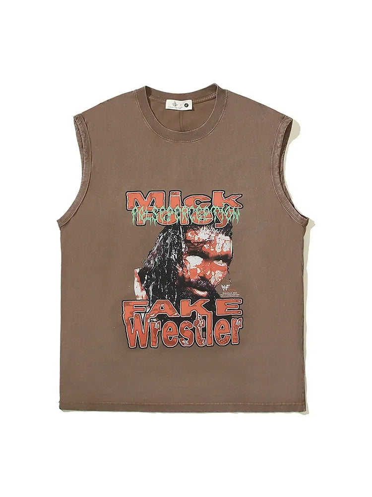 Camiseta Rock N Roll desgastada 