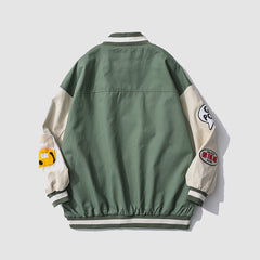 Street Patch Baseball Jacket