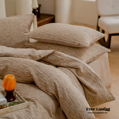 Jacquard Tufted Floral Bedding Set - Brown Beige