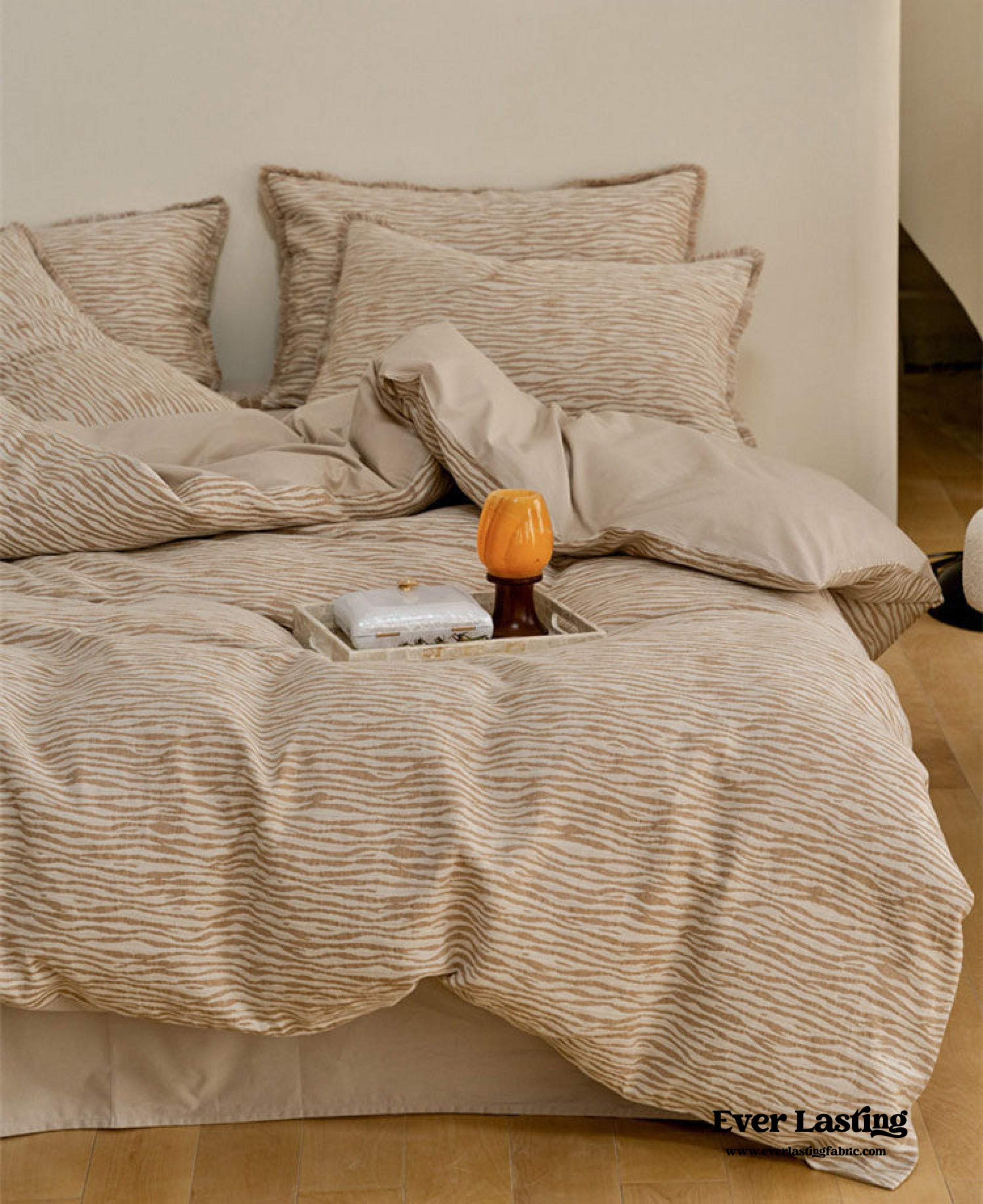 Jacquard Tufted Floral Bedding Set - Pink