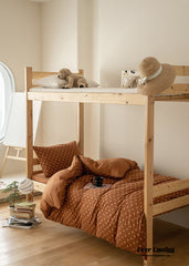 Jersey Knit Boho Twin Dorm Bedding Set - Burnt Orange