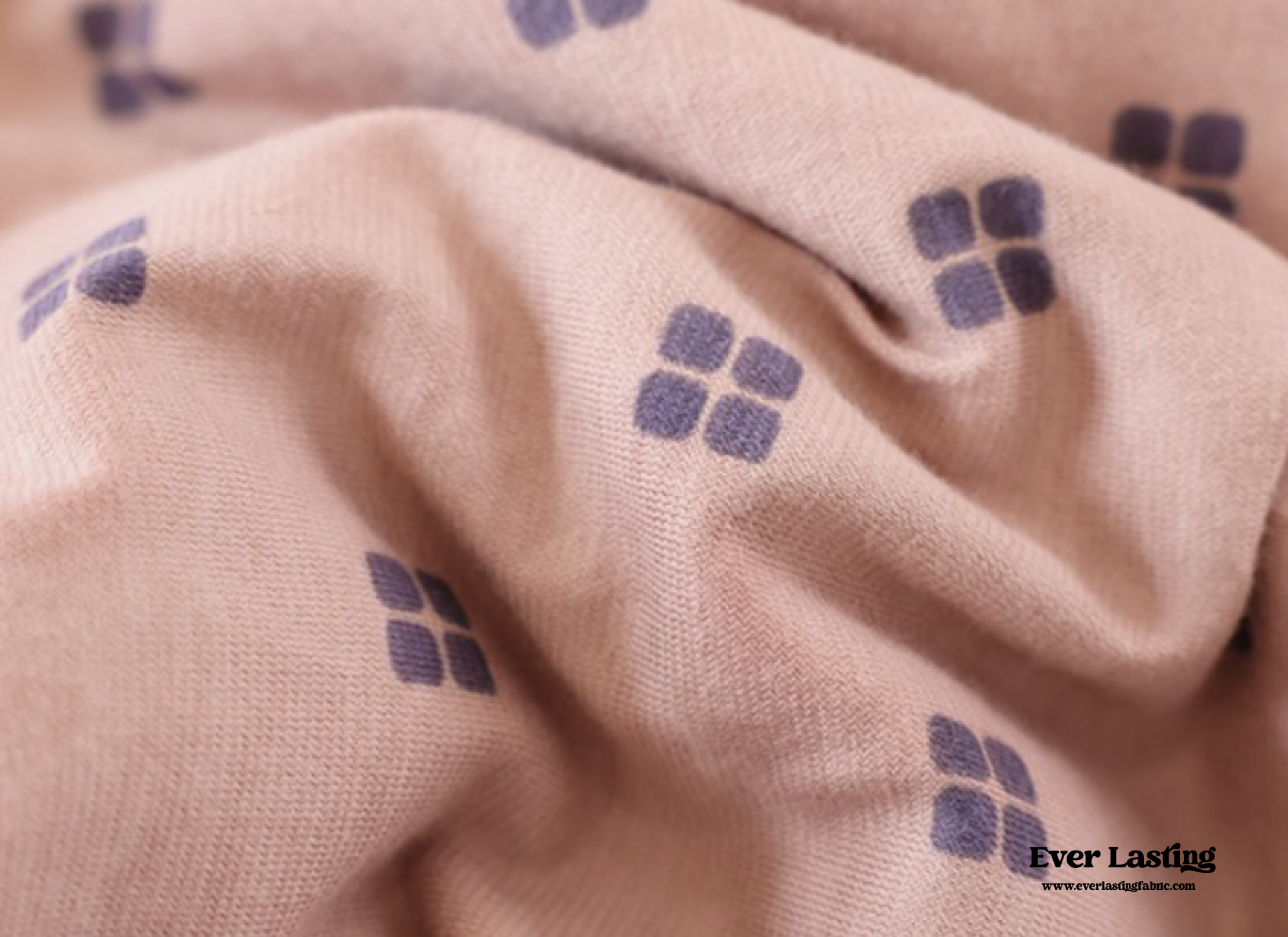 Jersey Knit Dotted Bedding Set - Pink