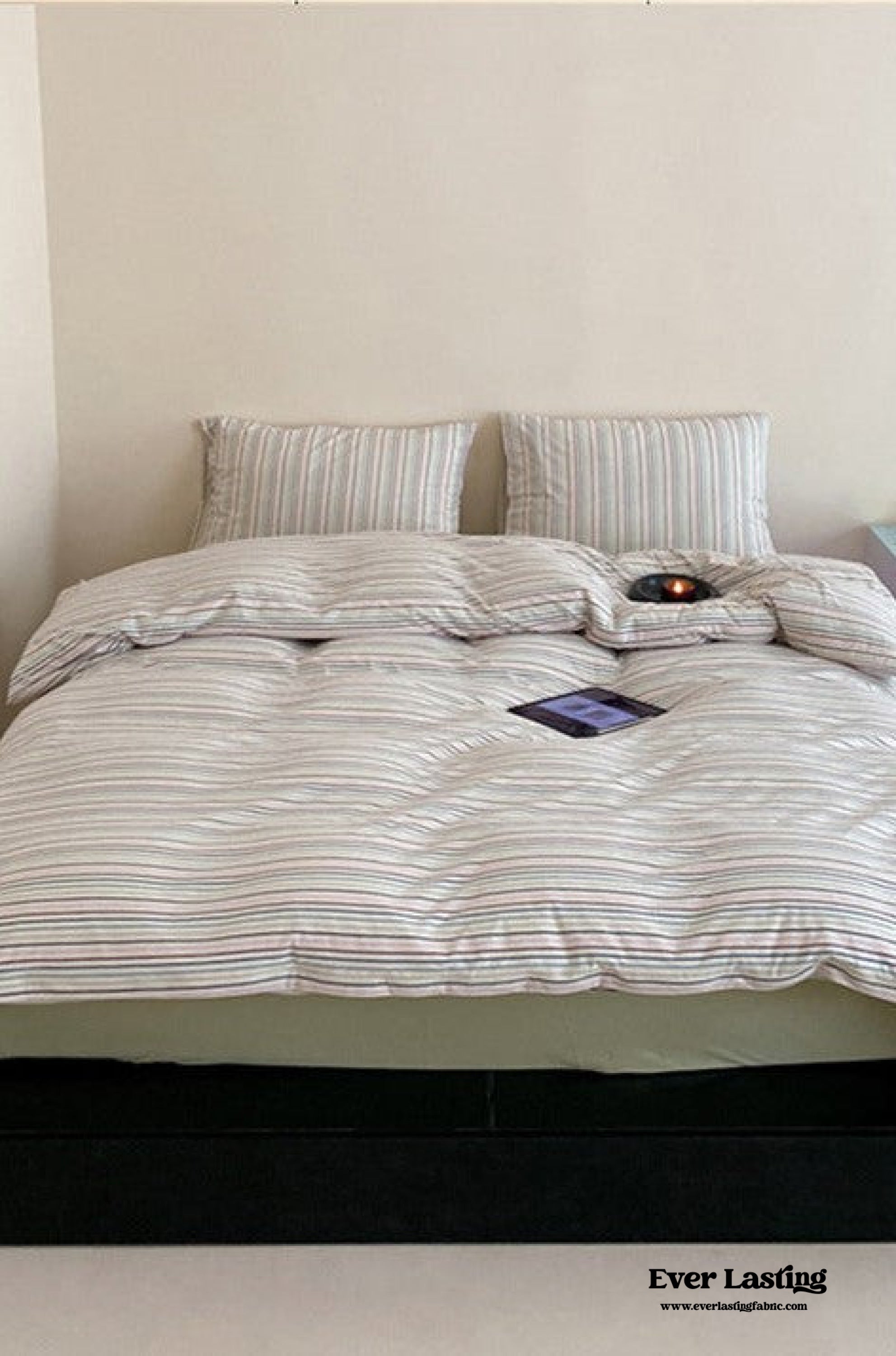 Jersey Knit Stripe Duvet Cover