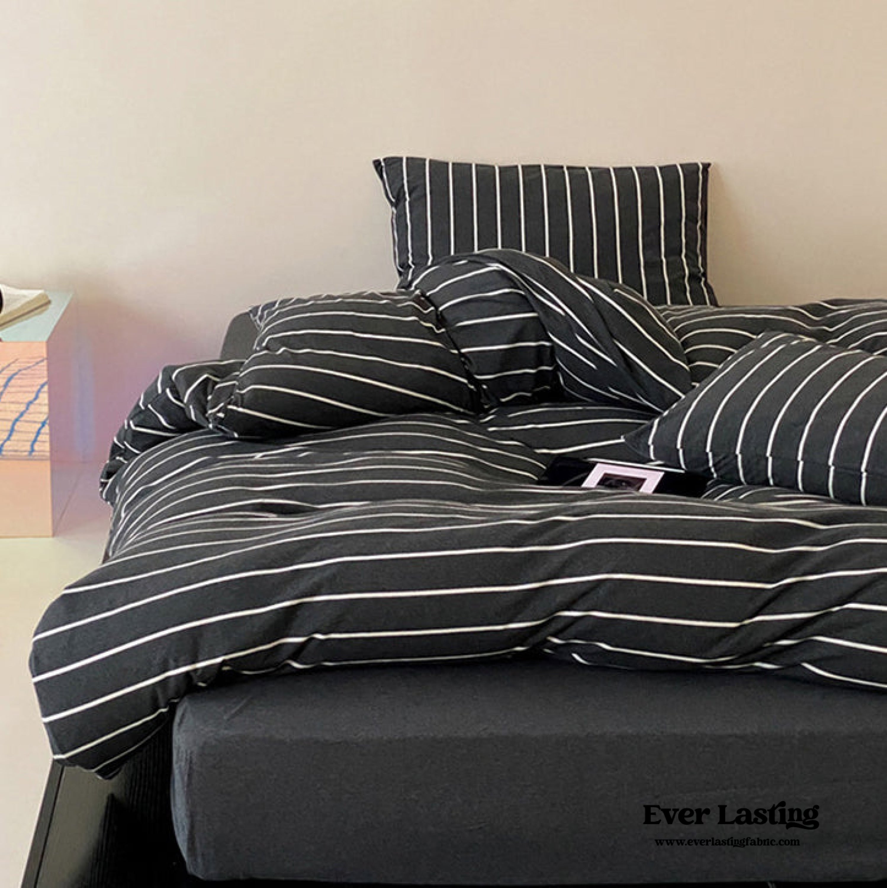 Jersey Knit Stripe Duvet Cover