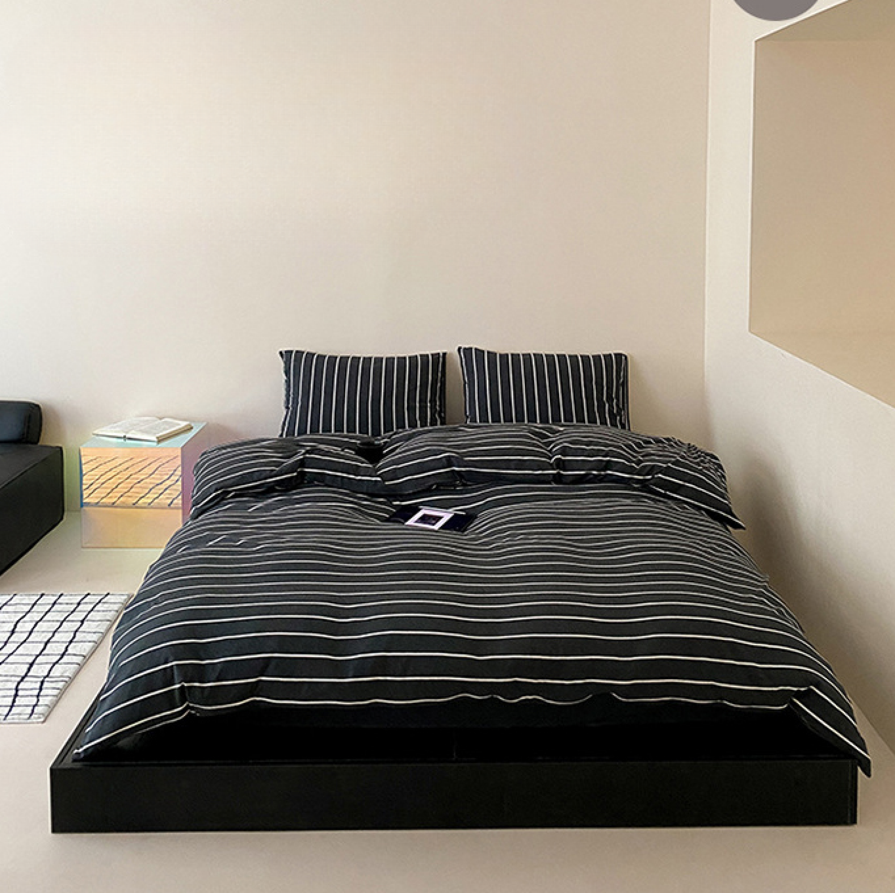 Jersey Knit Stripe Duvet Cover