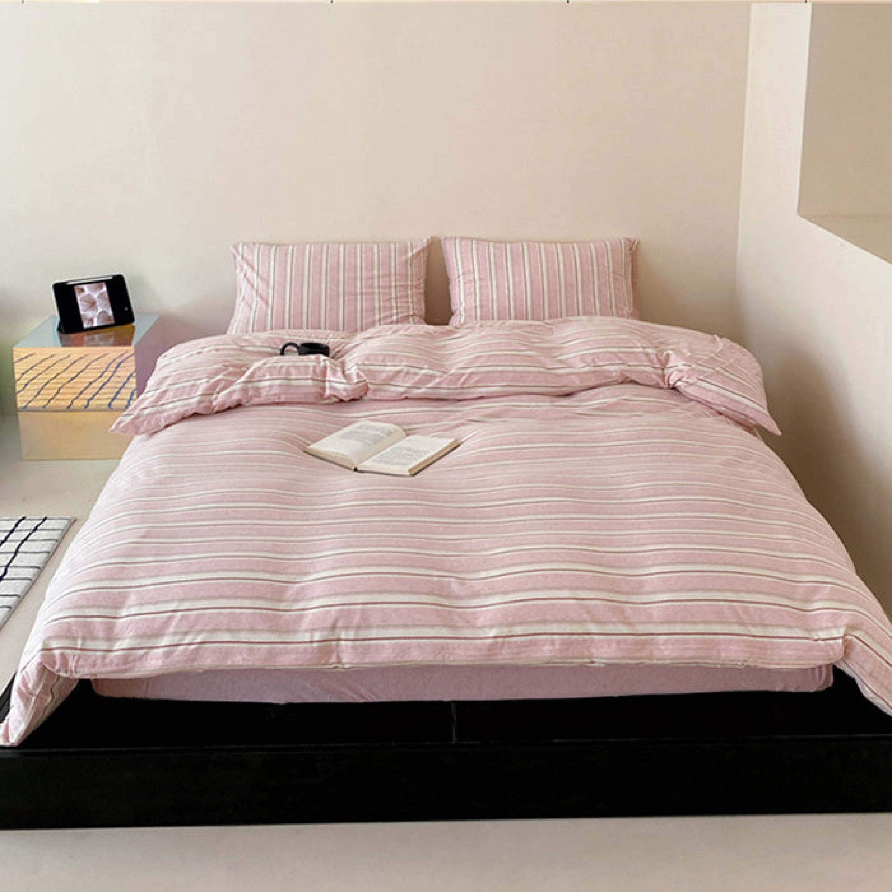 Jersey Knit Stripe Duvet Cover