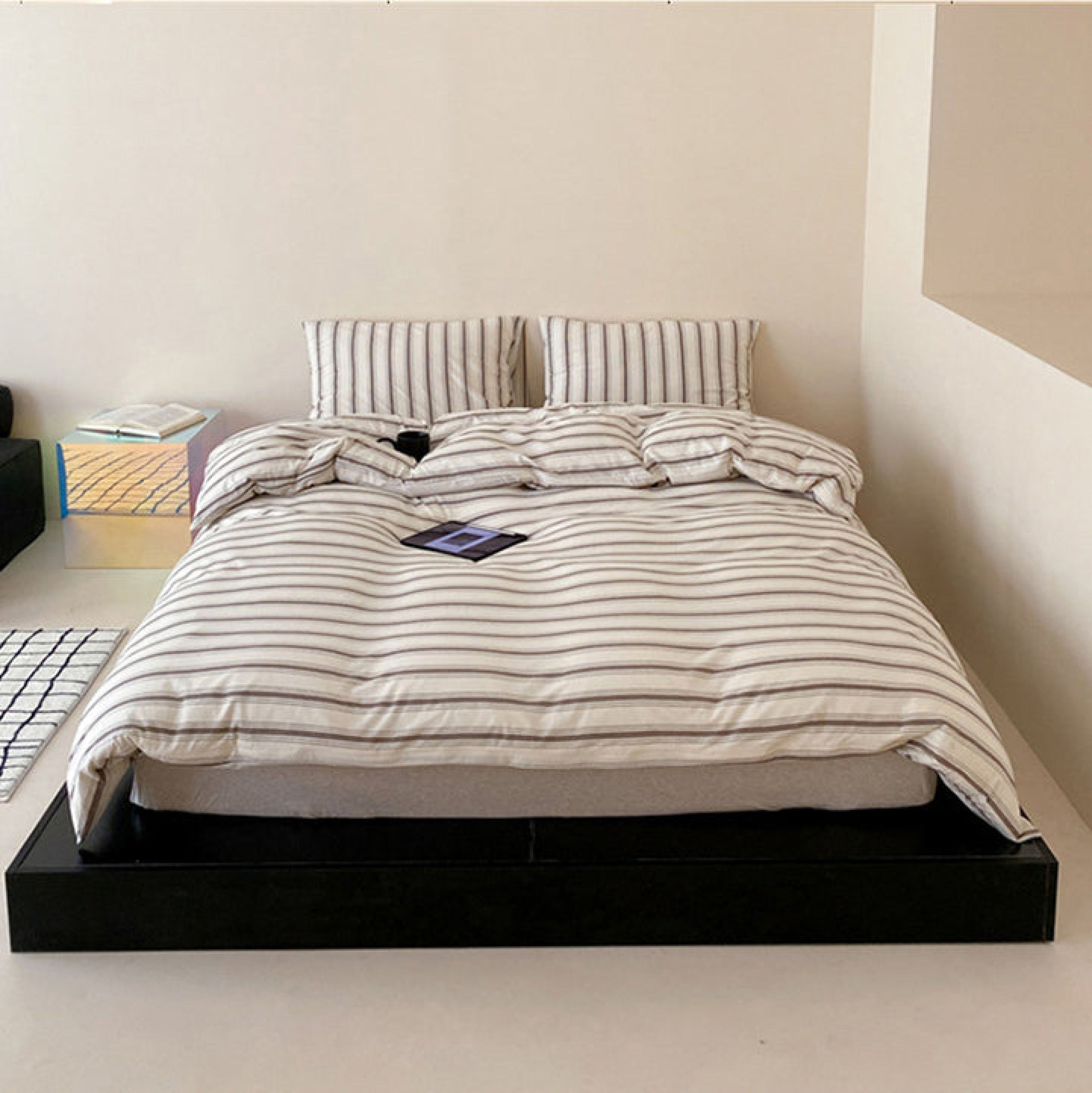 Jersey Knit Stripe Duvet Cover
