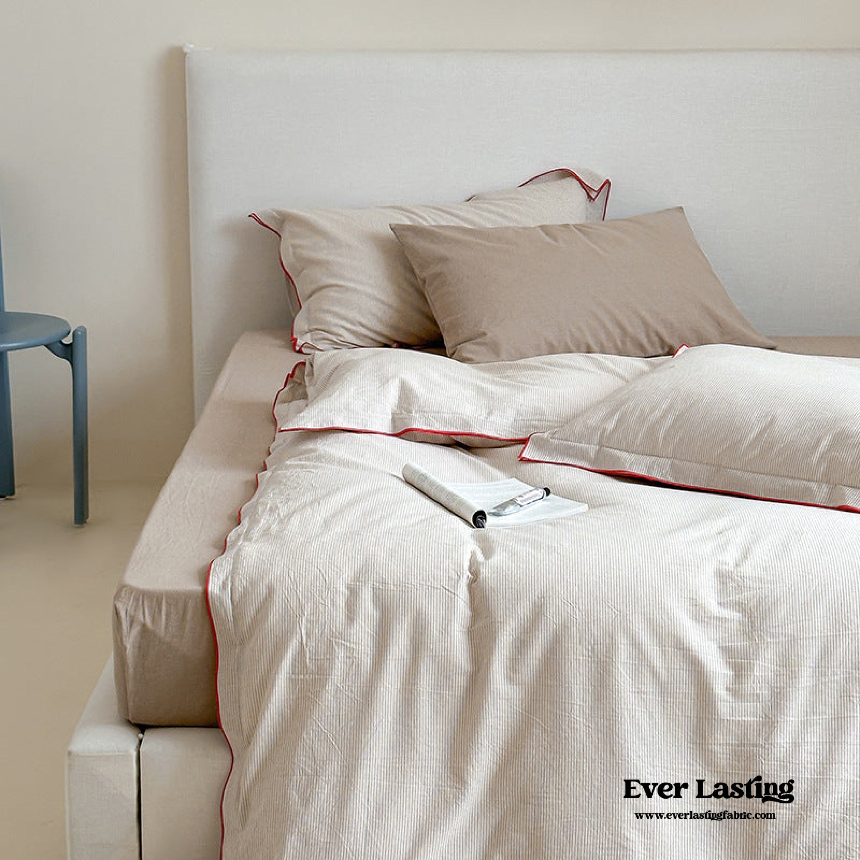 Joce Striped Bedding Set - Blue
