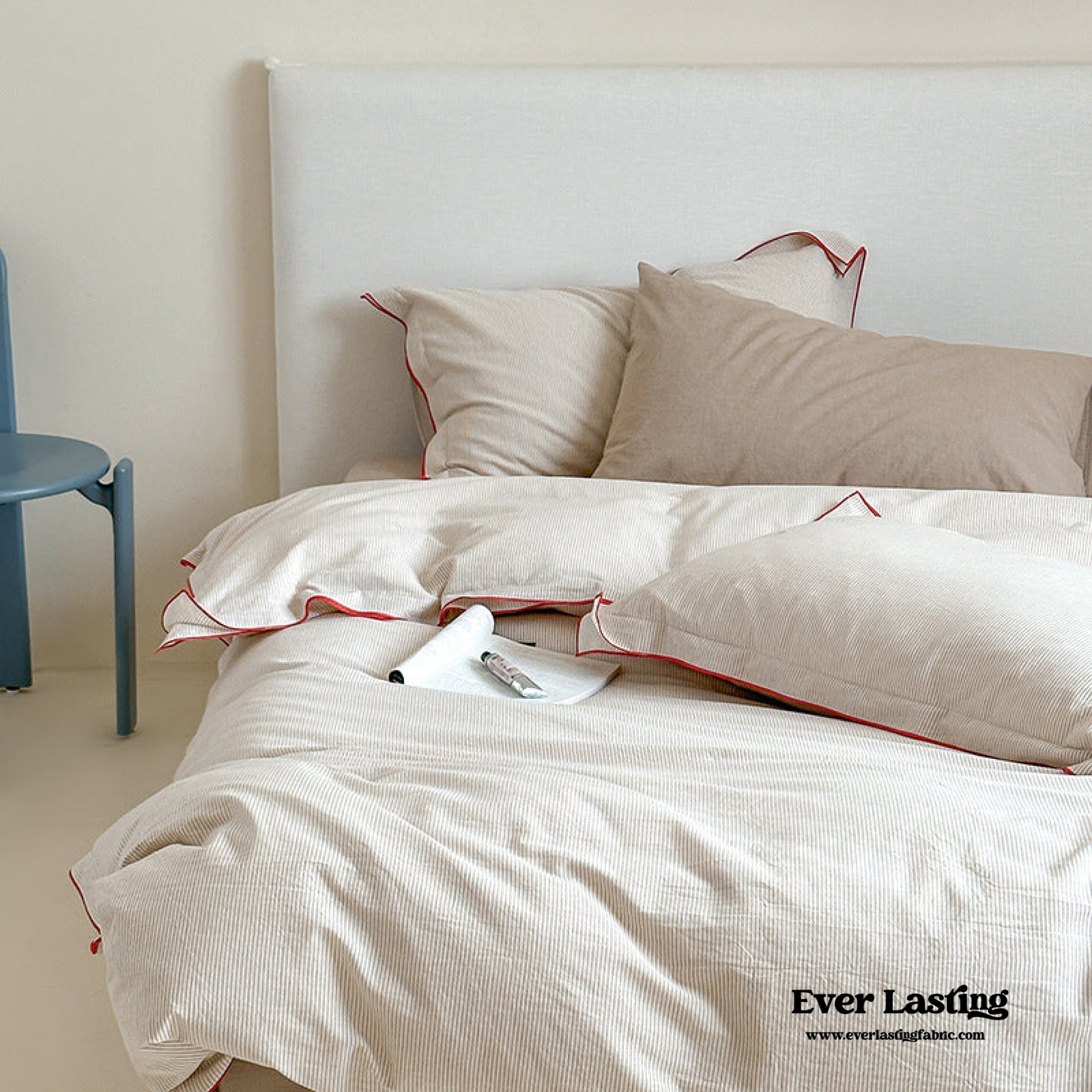 Joce Striped Bedding Set - Blue