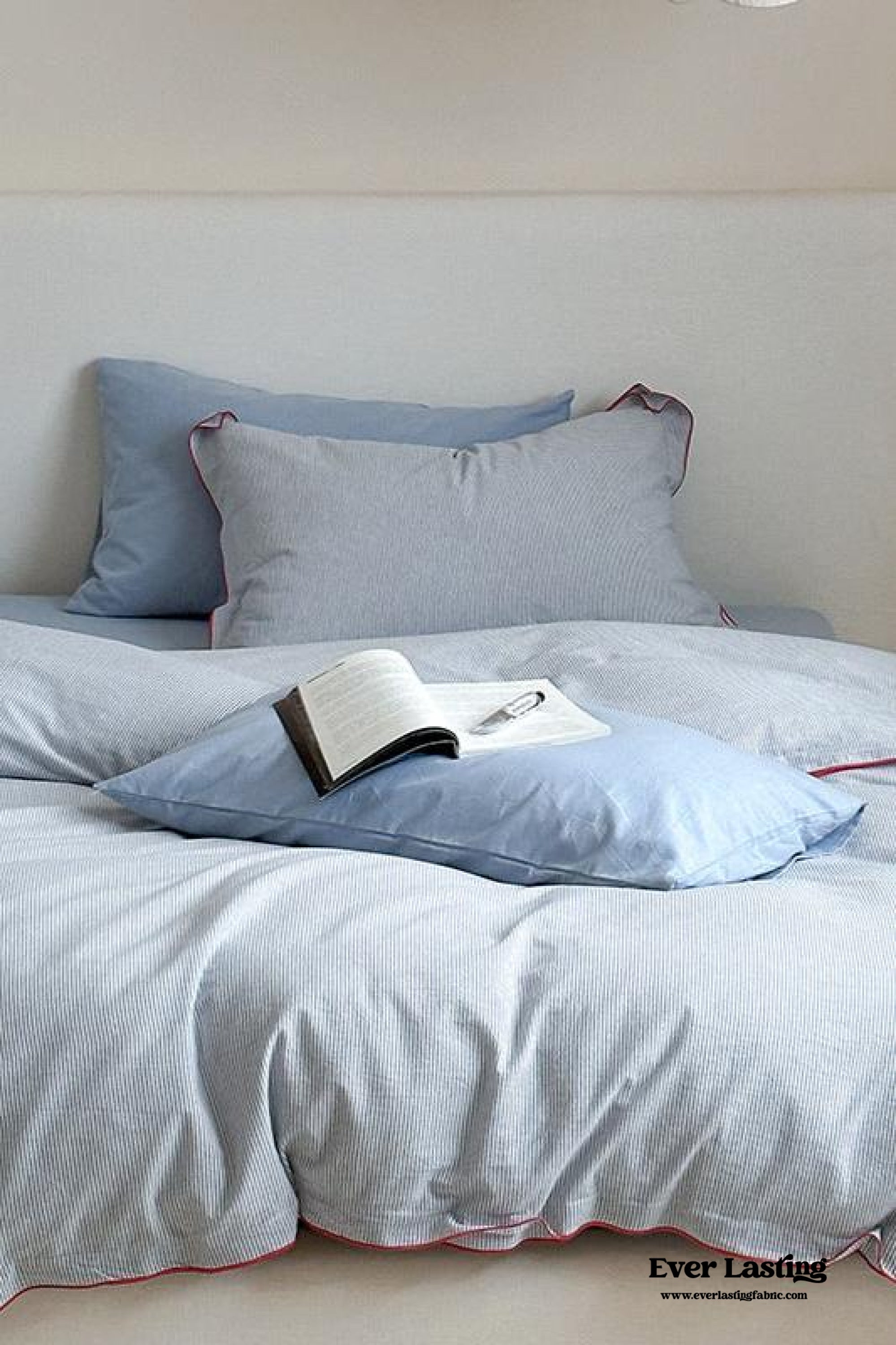 Joce Striped Bedding Set - Blue