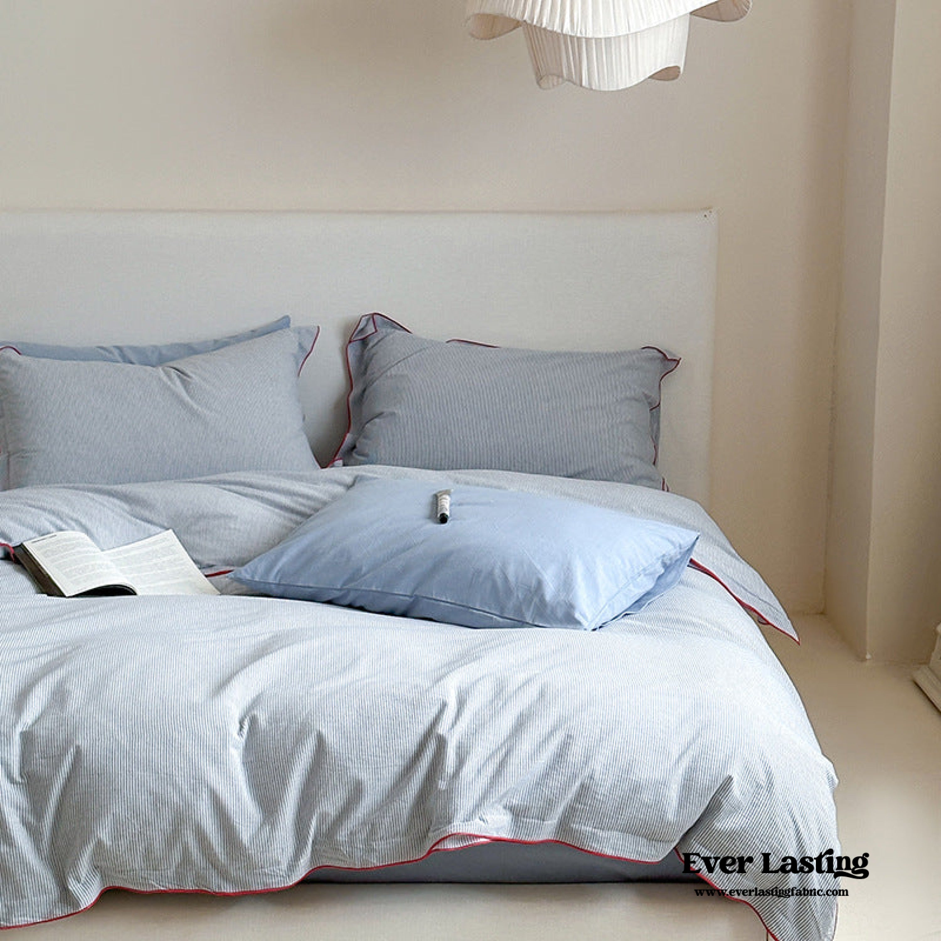 Joce Striped Bedding Set - Blue