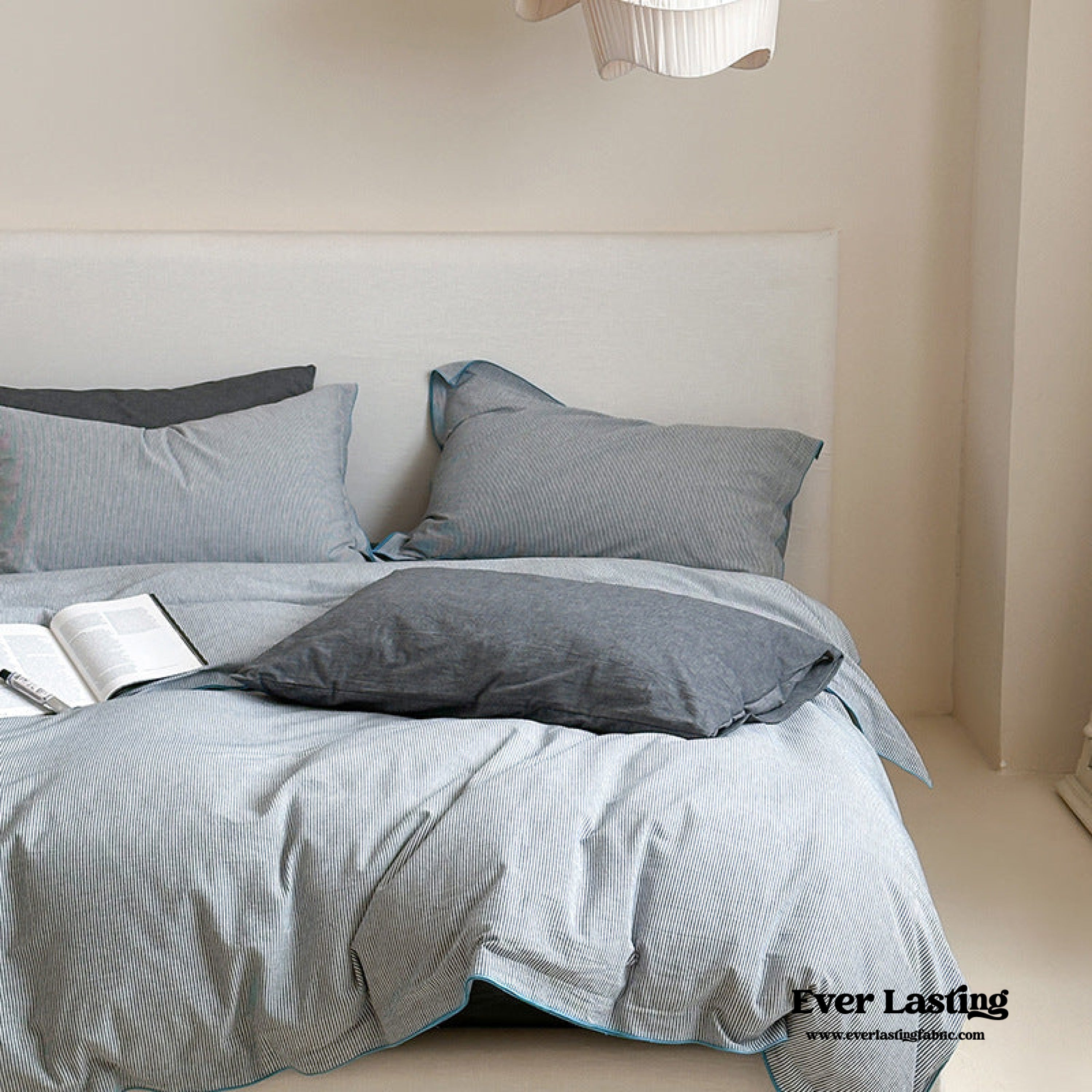 Joce Striped Bedding Set - Blue
