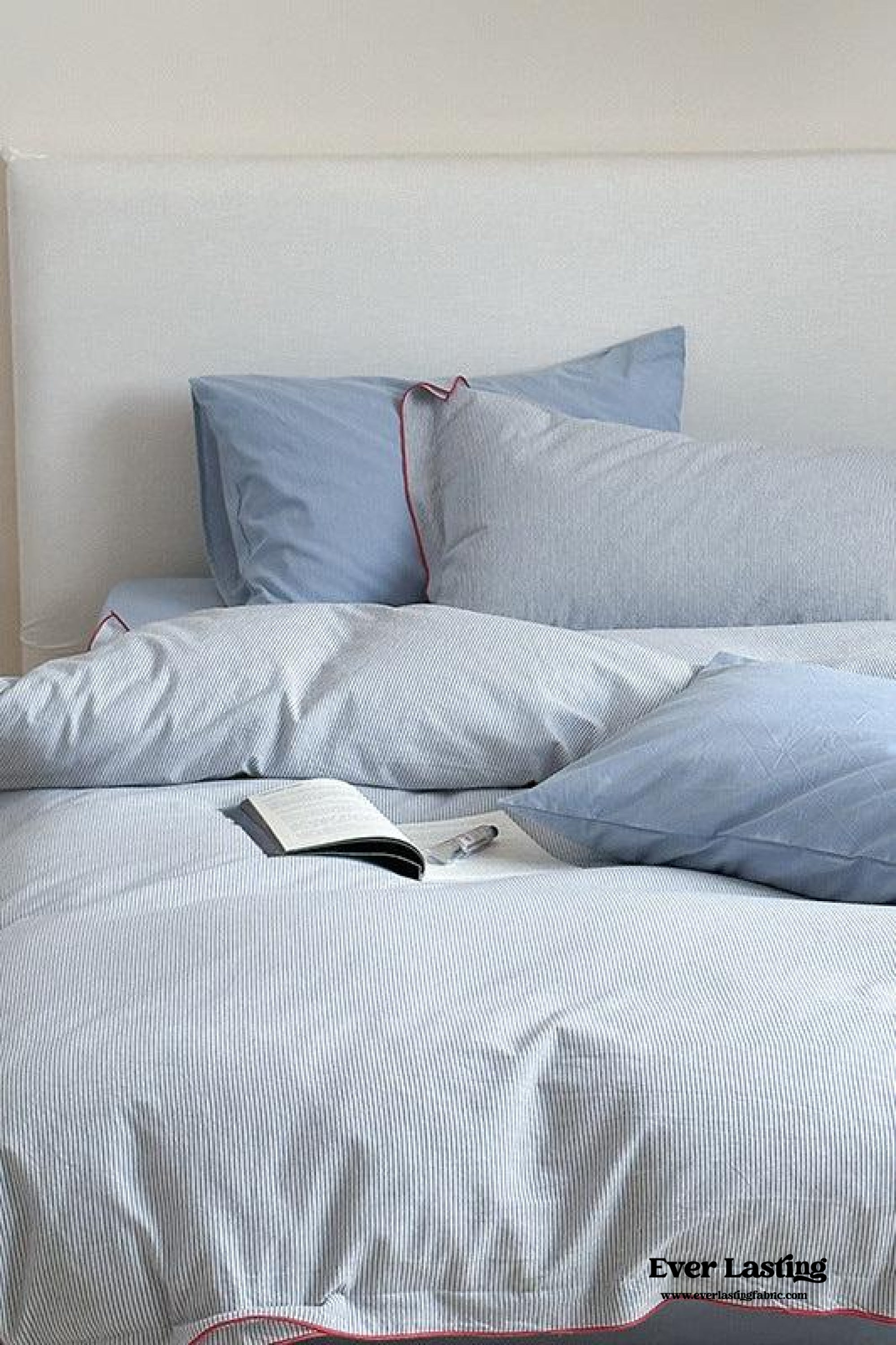 Joce Striped Bedding Set - Blue