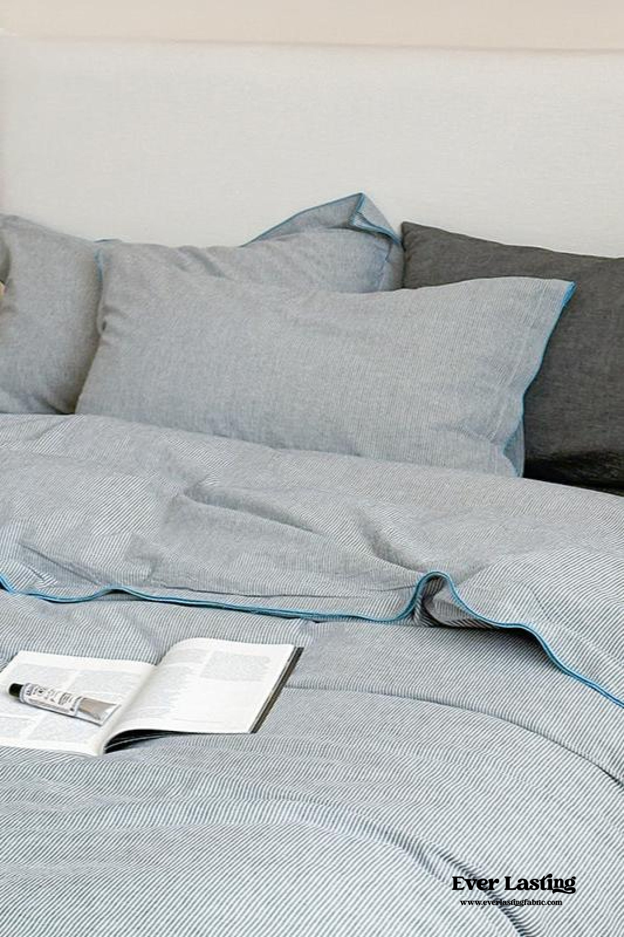 Joce Striped Bedding Set - Blue