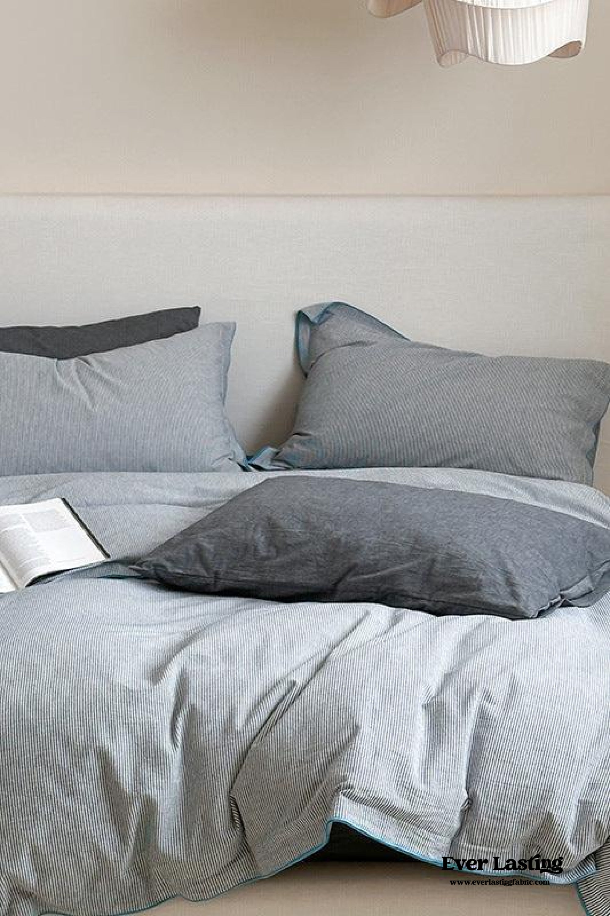 Joce Striped Bedding Set - Blue