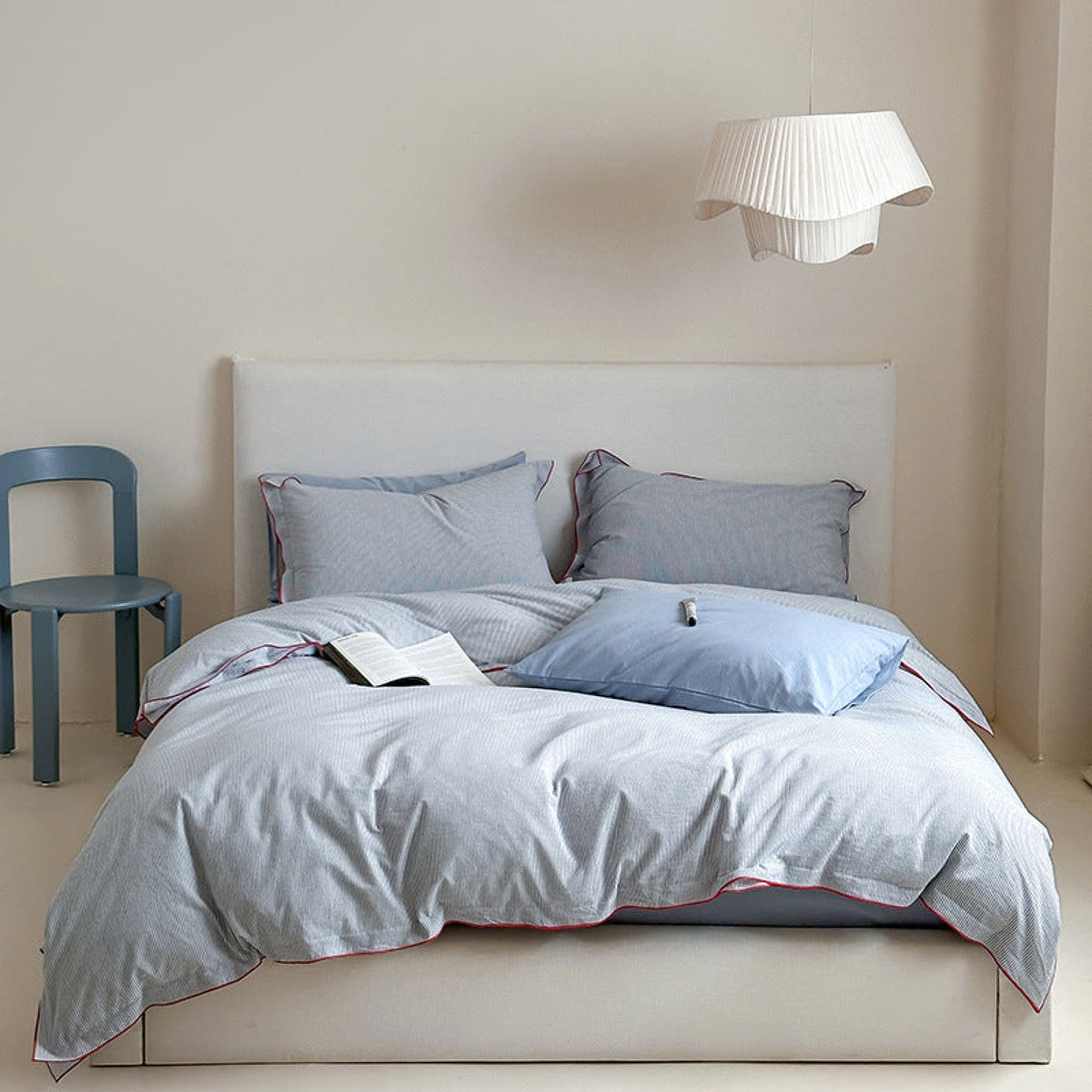 Joce Striped Bedding Set - Blue
