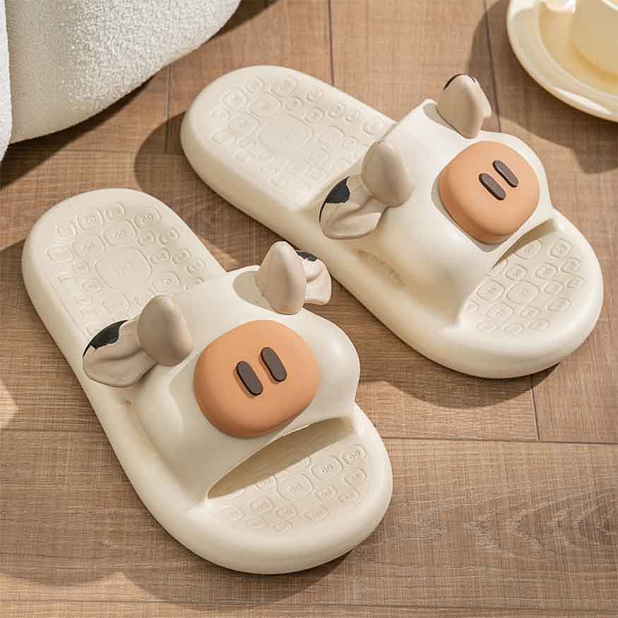 Lindas pantuflas casuales con dibujos de animales