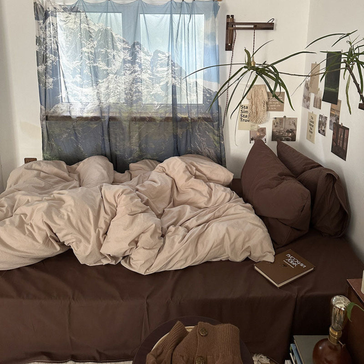 Latte Bedding Set - Beige Brown