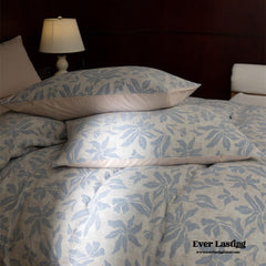 Lucien Silky Vintage Jacquard Bedding Set - Blue