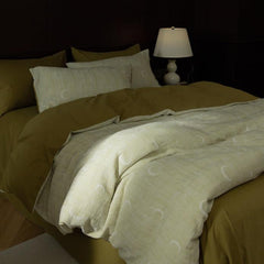 Lucien Silky Vintage Jacquard Bedding Set - Green