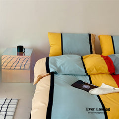 Maximalist Striped Bedding Set - Yellow