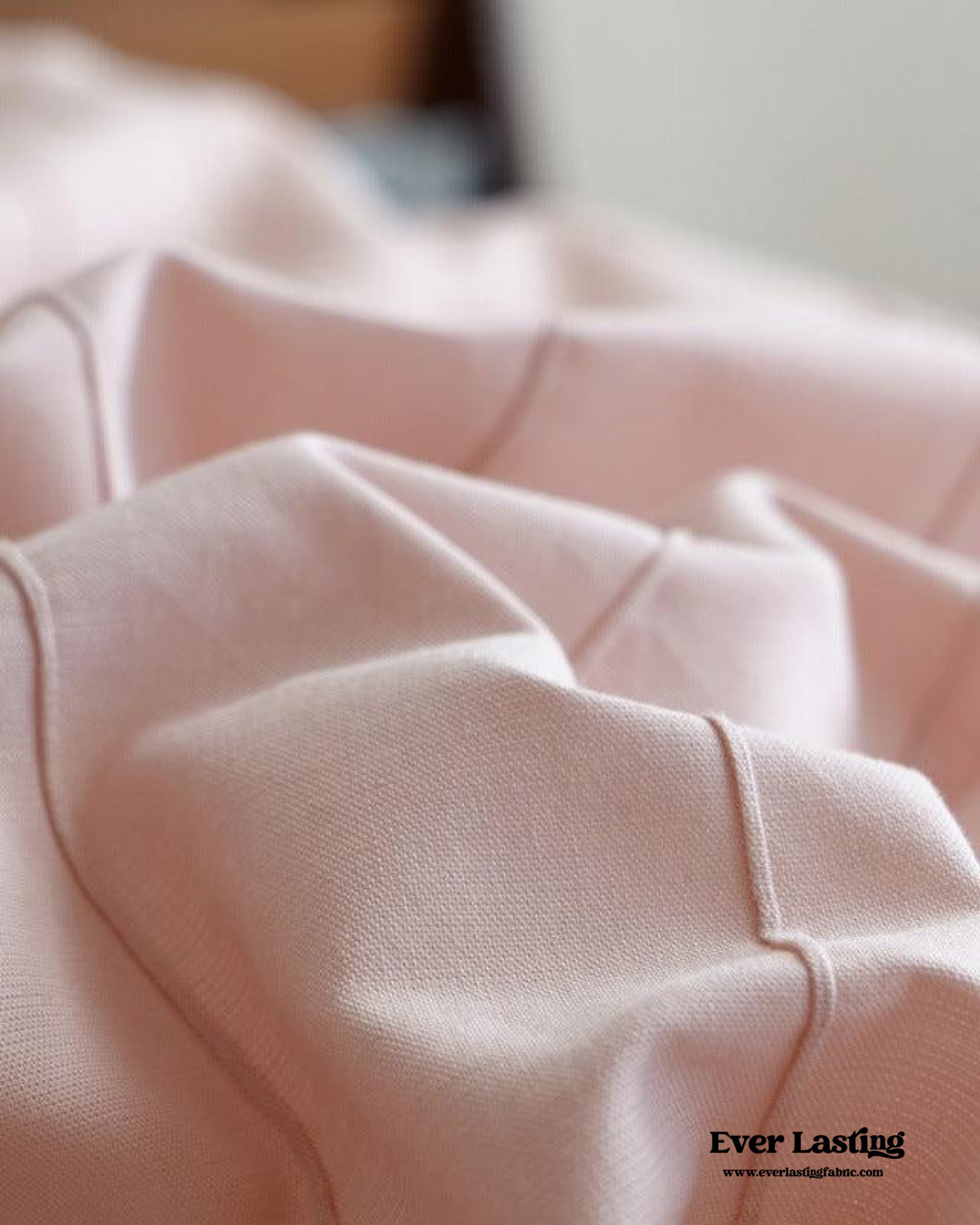 Milo Minimalist Solid Button Bedding Set - Pink