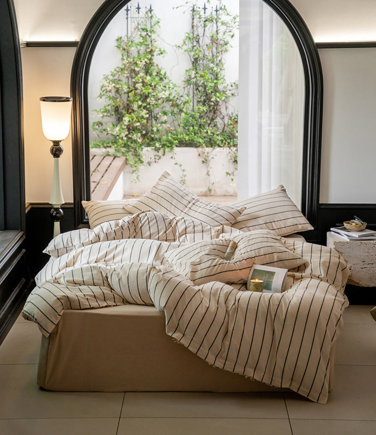 Minimalist Stripe Bow Ties Bedding Bundle