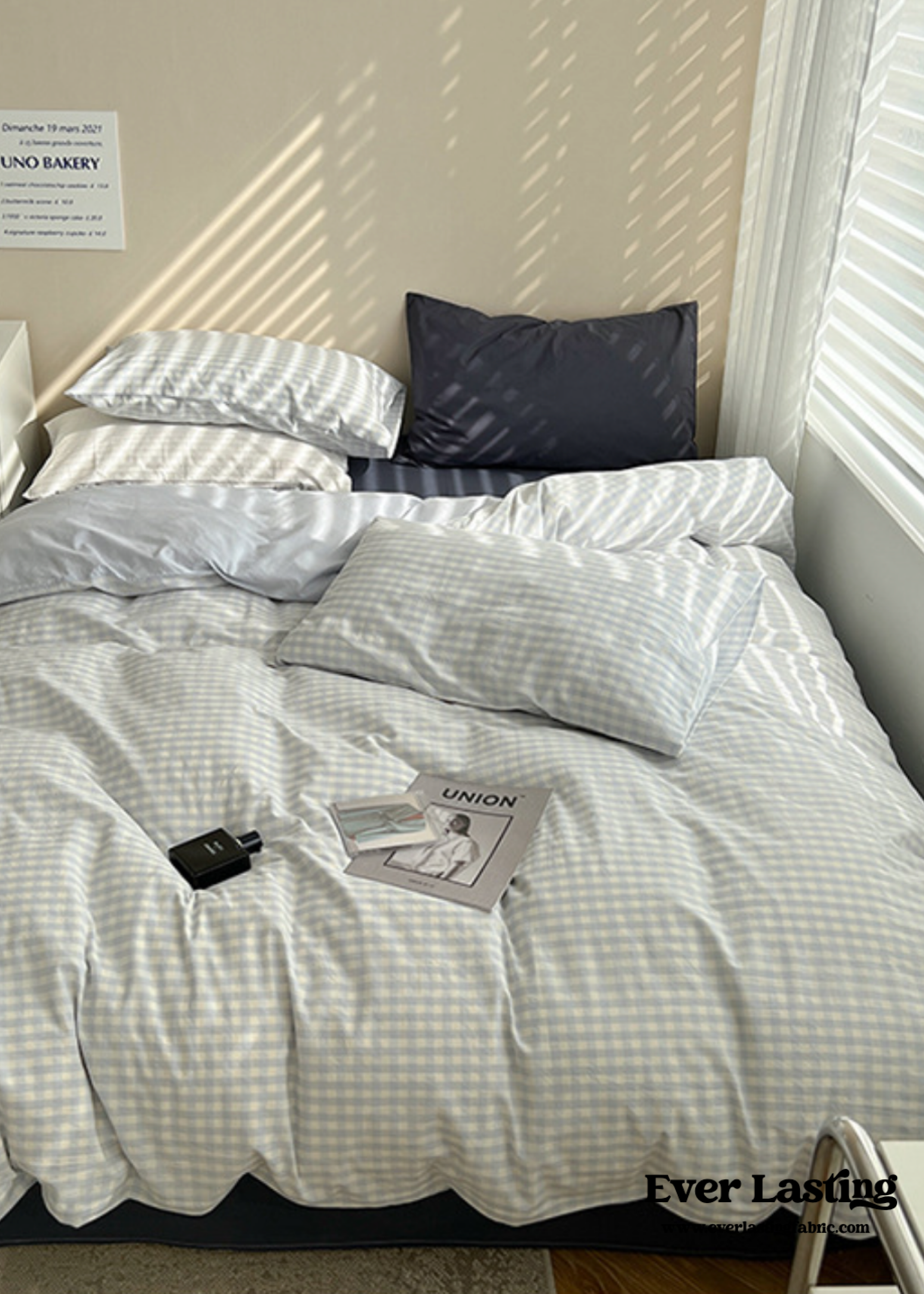 Mixed Gingham Duvet Cover (4 Colors)
