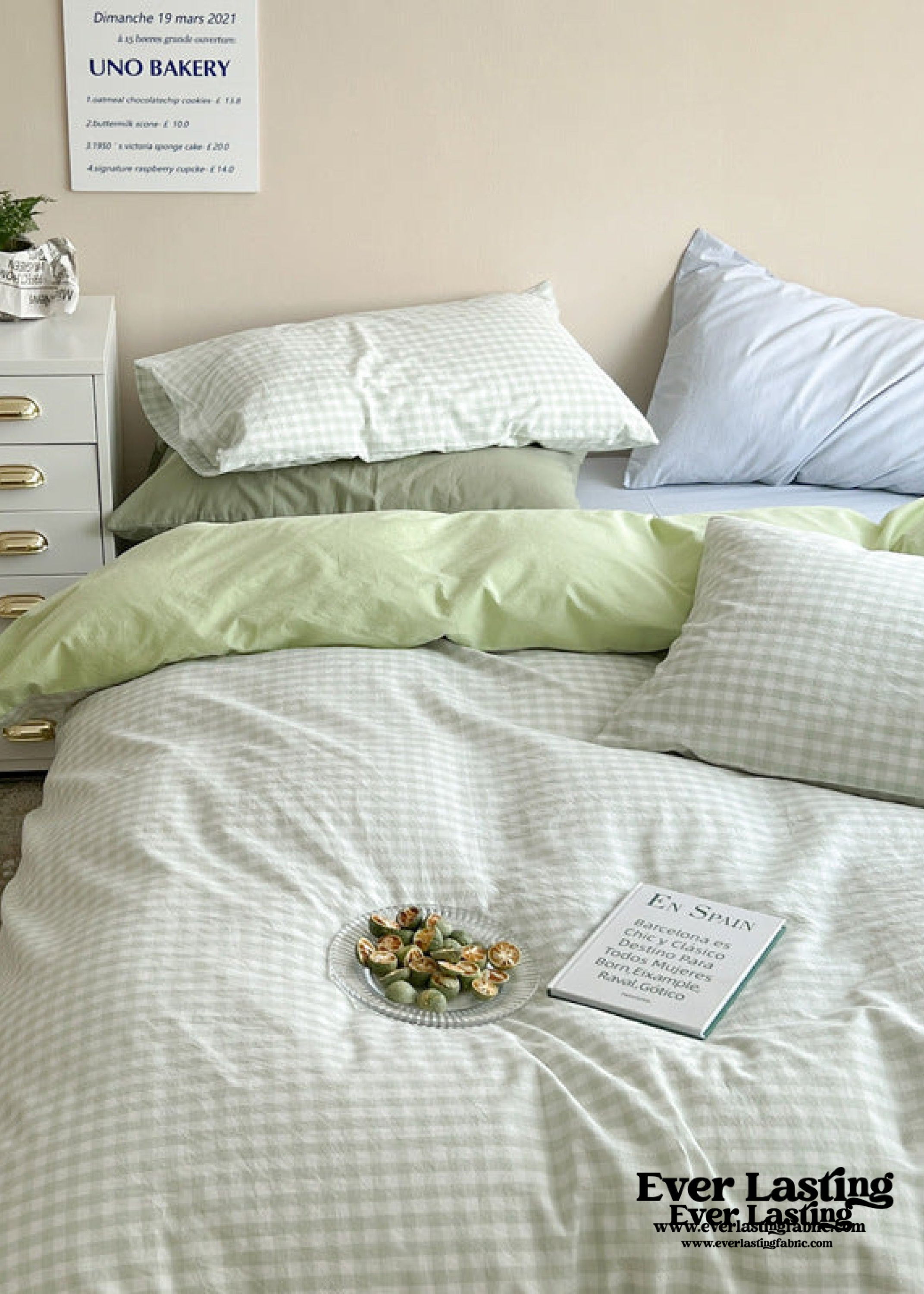 Mixed Gingham Duvet Cover (4 Colors)