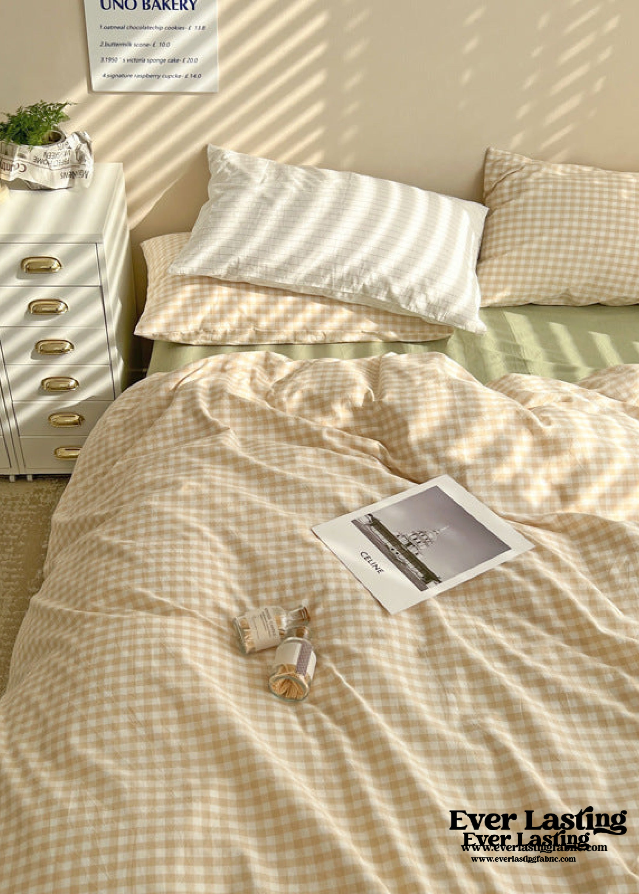 Mixed Gingham Duvet Cover (4 Colors)