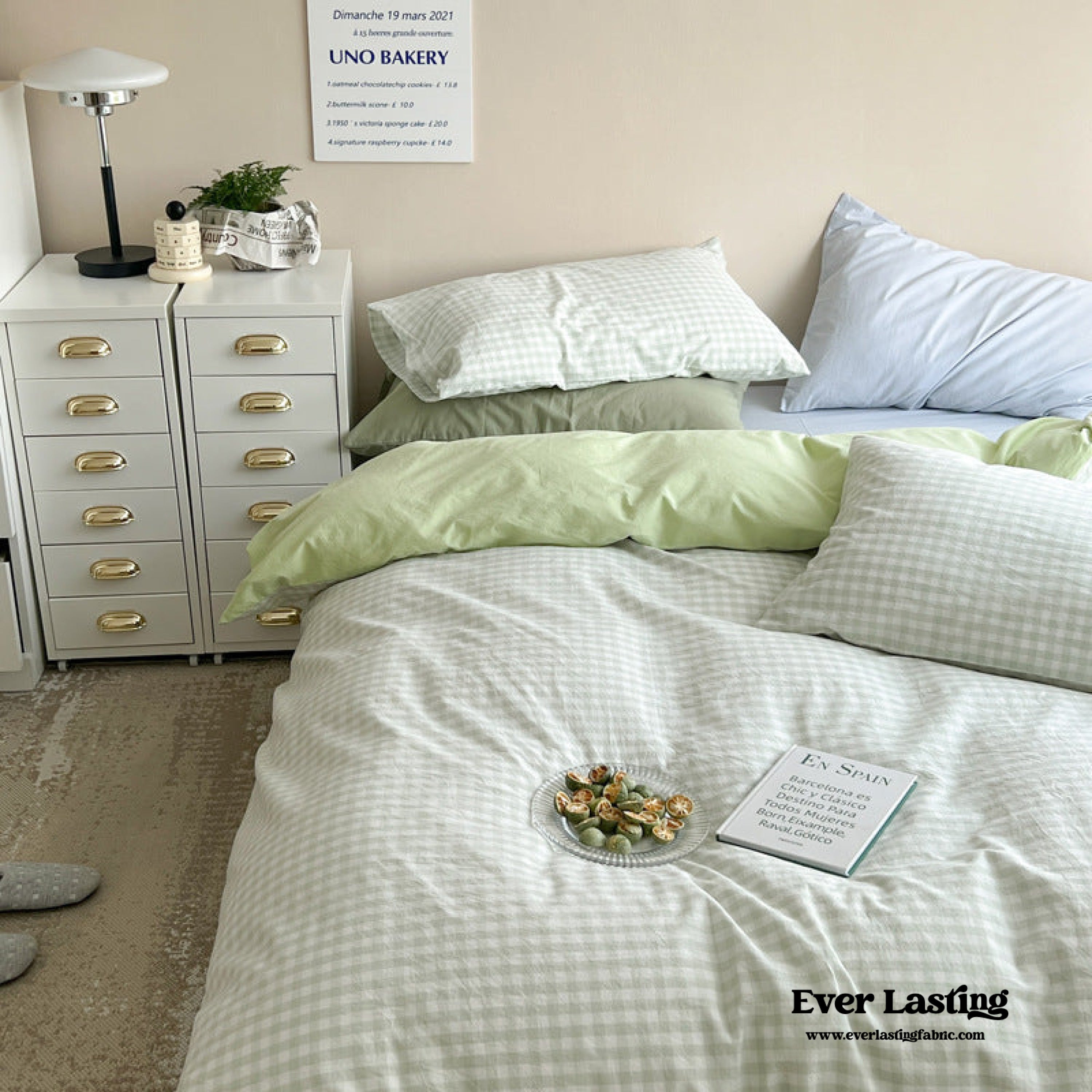 Mixed Gingham Duvet Cover (4 Colors)