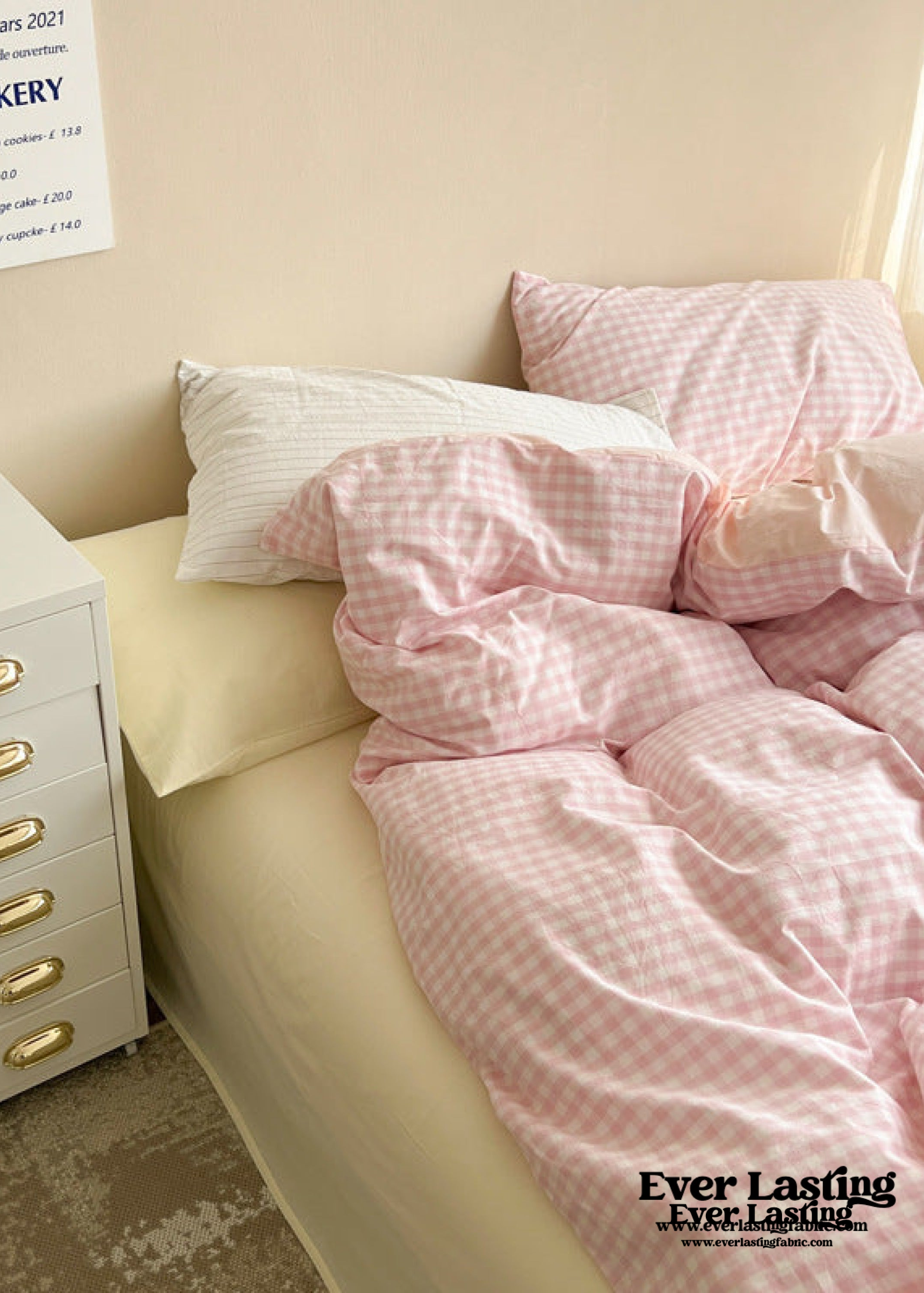 Mixed Gingham Duvet Cover (4 Colors)