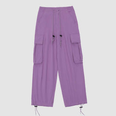 Pantalones cargo con cordón, minimalistas y elegantes